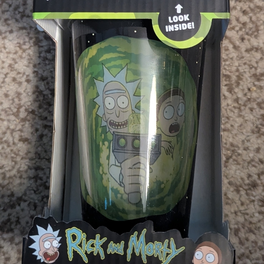 Rick and Morty 16 oz. Themed Glass